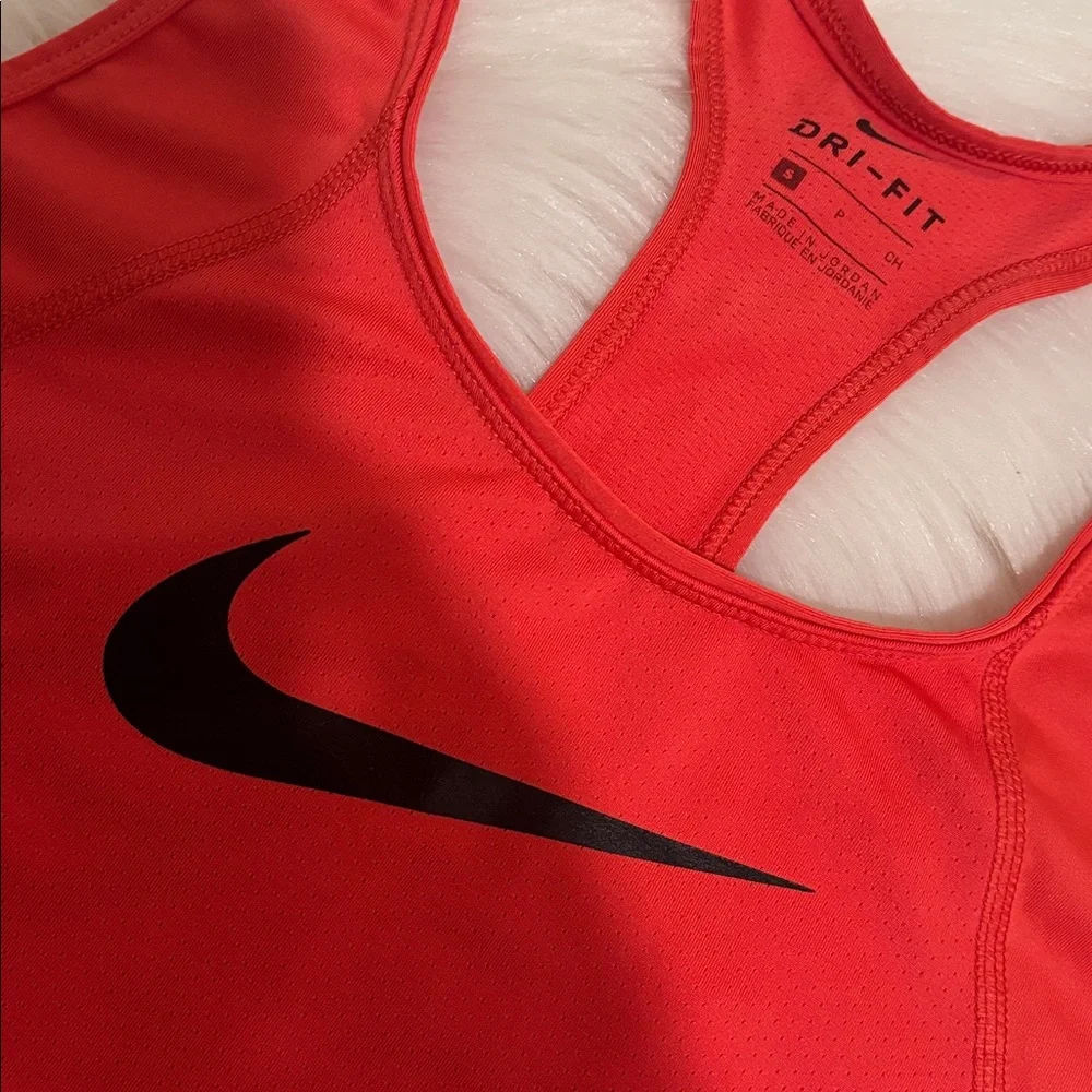 Nike Women's Dri-Fit Vibrant Red Racerback Tank